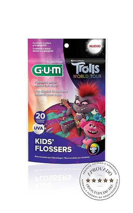 Flossers Trolls - Fio Dental de haste