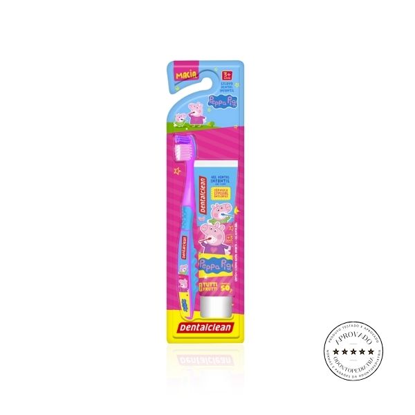 Escova de Dente Infantil + Pasta de Dente  - Peppa