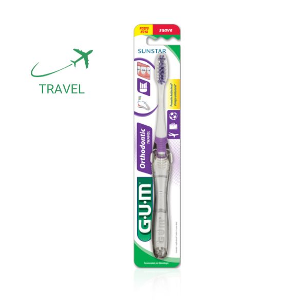 Escova Ortodontica para viagem Travel GUM