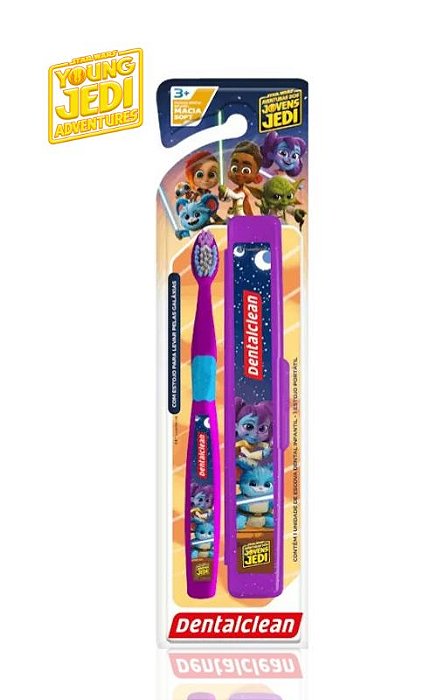 Escova de Dente Infantil - Aventuras dos Jovens Jedi - com Porta-Escova
