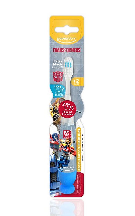 Escova de Dente Infantil Transformers com Timer 2 minutos