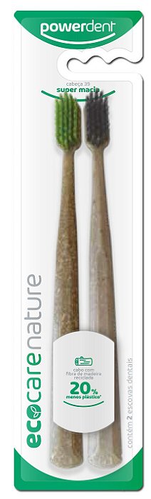 Escova Dental Eco Care NATURE pack c/2 unidades