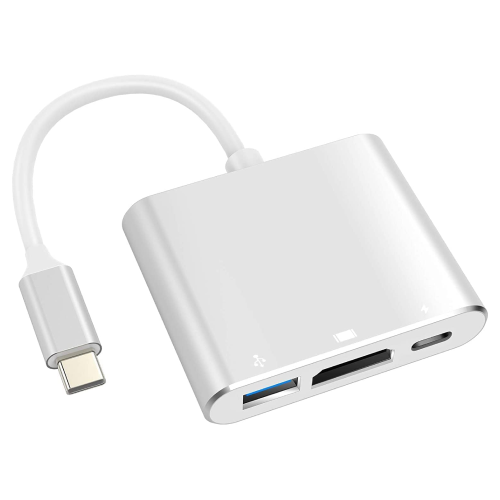 CABO ADAPT. TIPO C X HDMI + USB 3.0 + TIPO C FÊMEA - MD9
