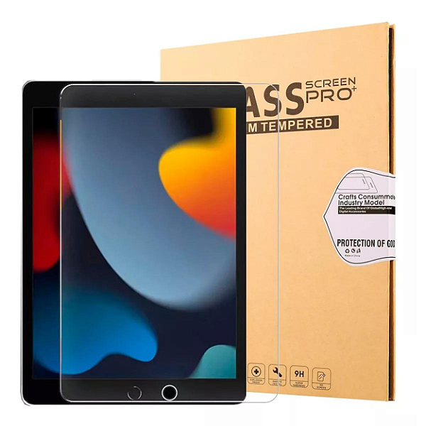 Película Tempered Glass iPad 9 10.2" A2602/A2604/A2603