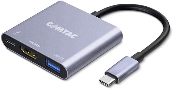 ADAPTADOR COMTAC DE USB C PARA AV DIGITAL MULTIPORTAS USB 3.0 + HDMI + USB C - 20119405