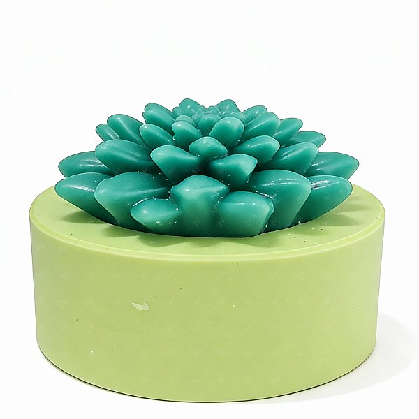 Molde de Silicone para Velas e Sabonetes Artesanais Suculenta Agave
