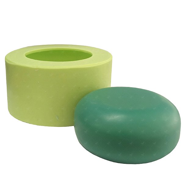 Molde de Silicone para Velas e Sabonetes Artesanais Redondo Bojudo
