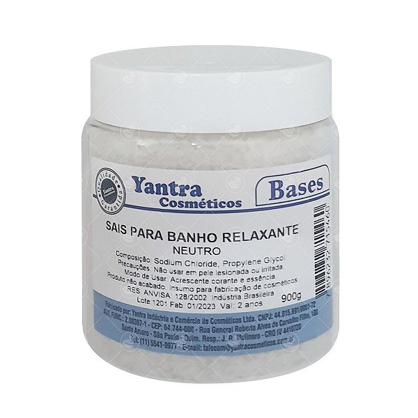 Sais Para Banho Relaxante Neutro Yantra 900g