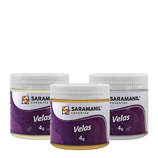 Corante Saramanil Cintilante para Vela Anilina Óleo Pó 4g