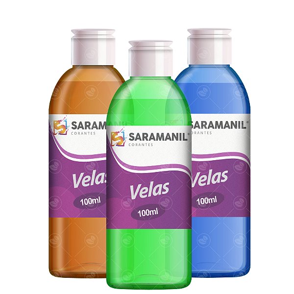 Corante Líquido para Velas Saramanil Anilina a Óleo Fluorescente 100ml