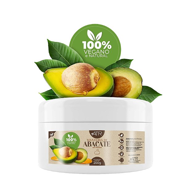 Manteiga Vegetal de Abacate Pura 100% Natural 200g