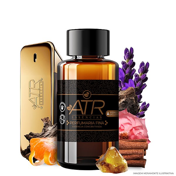 Essência One Million Linha Vollmens Perfumaria Fina Concentrada Aromática para Perfumes 30g