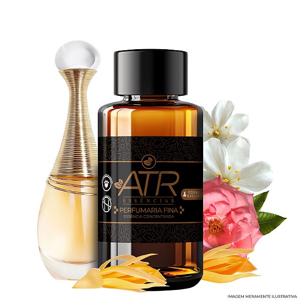 Essência J'adore Linha Vollmens Perfumaria Fina Concentrada Aromática para Perfumes 30g