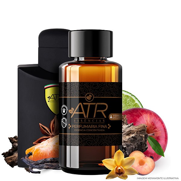 Essência Ferrari Black Linha Vollmens Perfumaria Fina Concentrada Aromática para Perfumes 30g