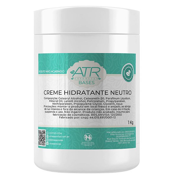 Base para Creme Hidratante Neutro ATR Essências 1 Kilo