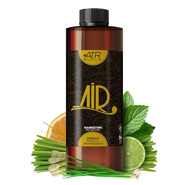 Essência Air Premium Vollmens Capim Limão Refil para Aromatizadores Elétricos Profissionais 200ml