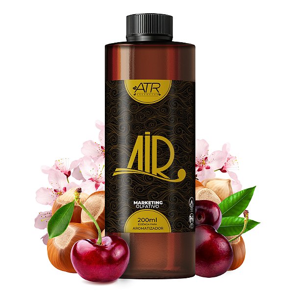 Essência Air Premium Vollmens Cereja e Avelã Refil para Aromatizadores Elétricos Profissionais 200ml