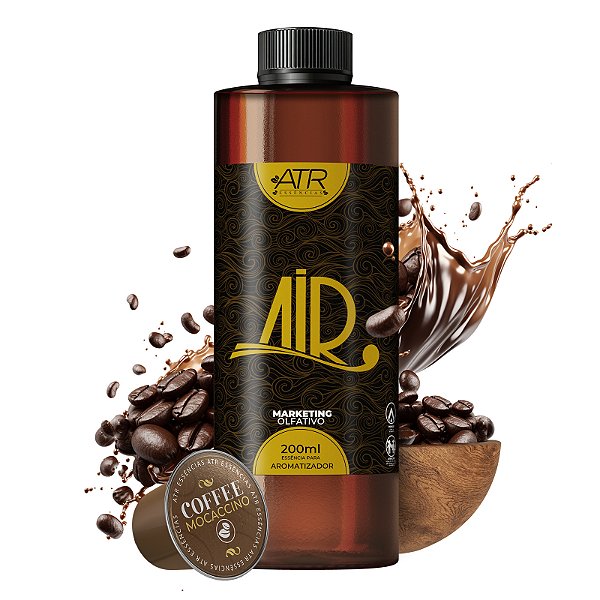 Essência Air Premium Vollmens Mocaccino Refil para Aromatizadores Elétricos Profissionais 200ml