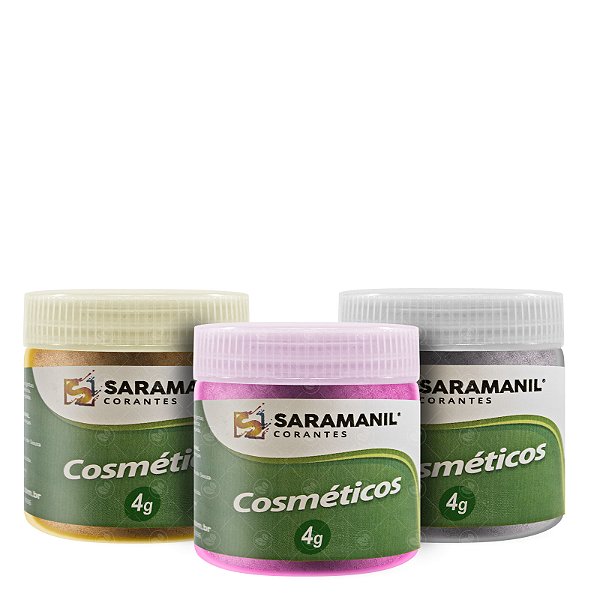 Mica em Pó Colorida Glitter Para Cosméticos e Sabonetes Saramanil