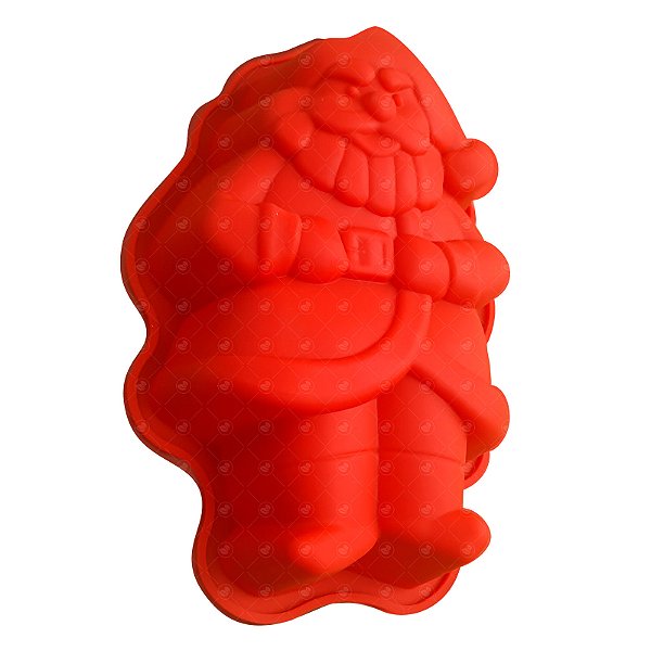 Molde de Silicone Natalino Papai Noel para Velas Sabonetes e Chocolates
