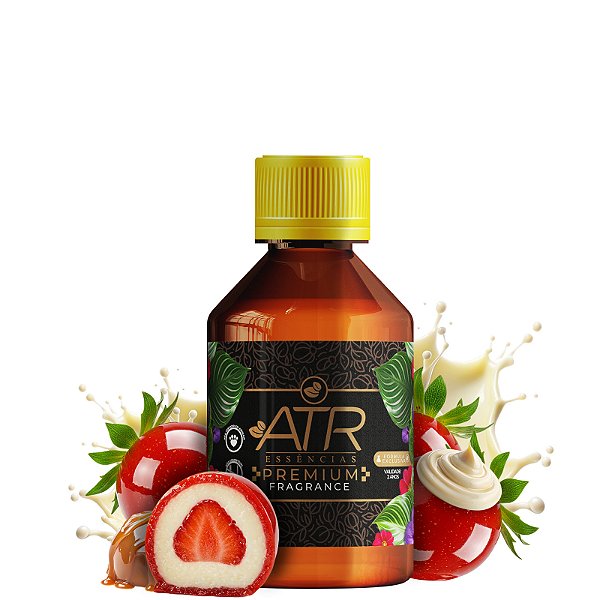 Essência Premium Morango do Amor Linha Universal Vollmens Sabonetes e Velas