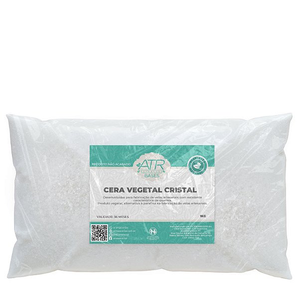 Cera em Pó Cristal Vegetal para Velas Vegana Solven 1 Kilo