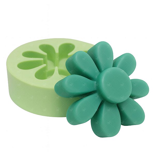 Molde de Silicone Margarida para Sabonetes e Velas