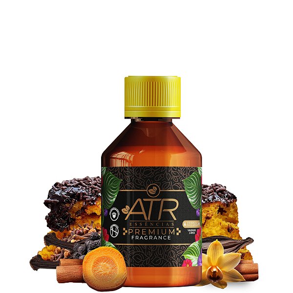 Essência Premium Bolo de Cenoura Linha Universal Vollmens Sabonetes e Velas