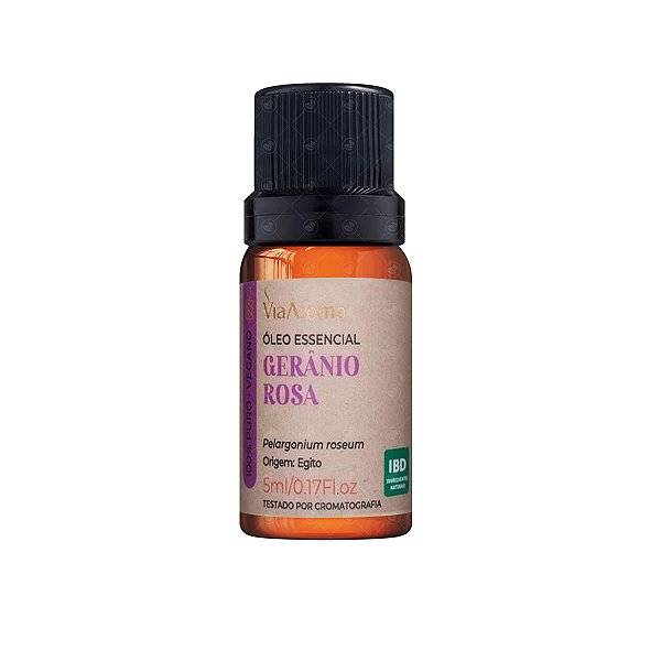 Óleo Essencial Gerânio Rosa Via Aroma 5ml