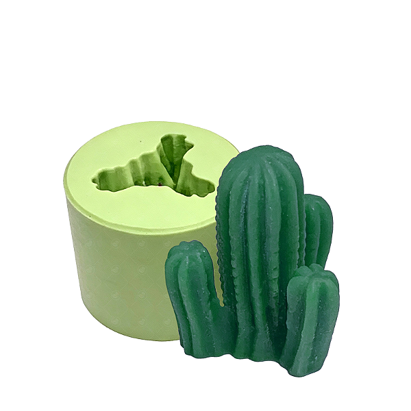 Molde de Silicone para Velas e Sabonetes Artesanais Cacto Do Deserto