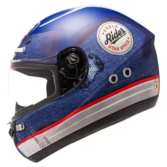 CAPACETE PEELS SPIKE  JEANS AZUL FOSCO