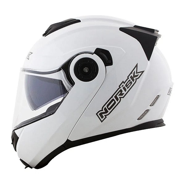 CAPACETE NORISK ROUTE FF345 MONOCOLOR BRANCO