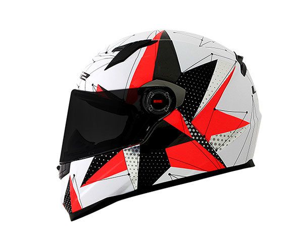 CAPACETE LS2 FF358 BRILLIANT BRANCO/ROSA