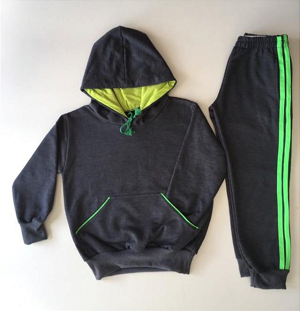 Conjunto Infantil Masculino de Moletom Peluciado - Confecção Própria -  Noeli Confecções