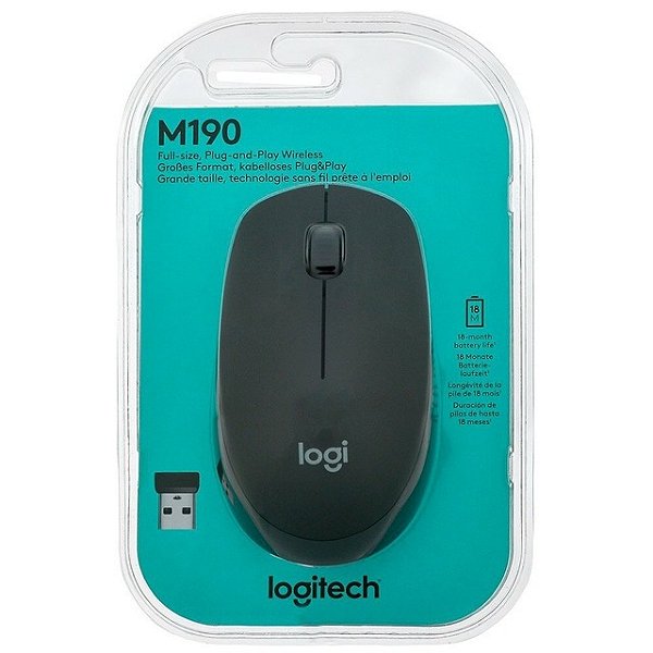 Mouse Sem fio Logitech M190