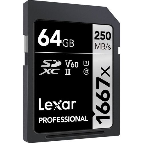 Cartao SDXC Lexar 64GB 1667X 250MBS
