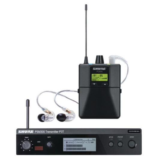 Sistema de Monitor Pessoal Shure PSM 300 com IEM (G20: 488-512 MHz)