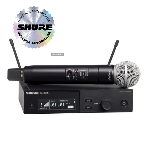 Microfone Shure SLXD24BR/SM58-G58 - PRODUTO ORIGINAL