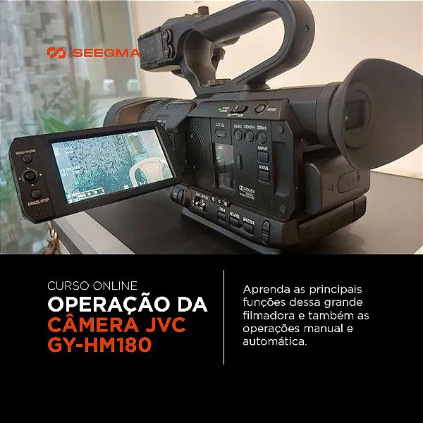 Curso Operação da Camera JVC GY-HM180