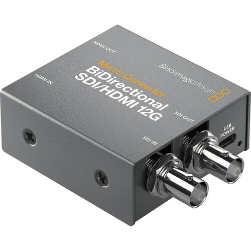 Micro Conversor BlackMagic Bi-Direcional SDI/HDMI 12G c/ Fonte