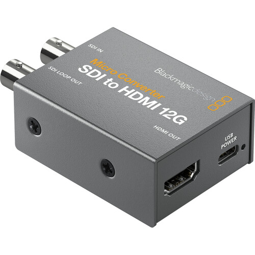 Micro Conversor BlackMagic SDI Para HDMI 12G C/Fonte