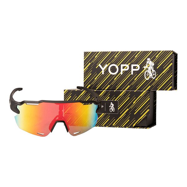 Óculos de Ciclismo YOPP Polarizado UV400 "1067 LENTE VERMELHA"