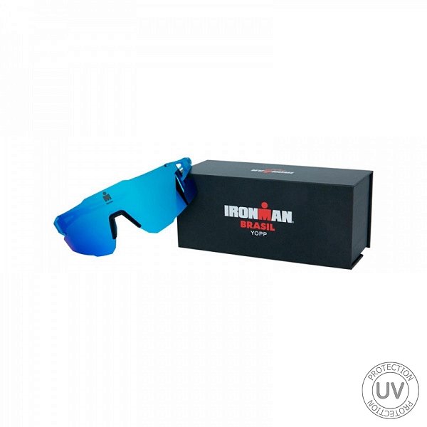 Óculos de Sol Yopp Performance IRONMAN BRASIL UV400 Mask IMB2.2 Azul (Degradê)
