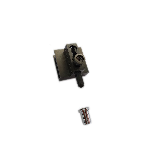 1800 - Trinco de pressão porta blindex pivotante - Bronze