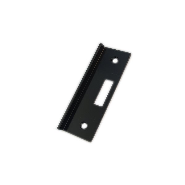 3230 - Contra fechadura com aparador para fechadura 3530 para porta de correr de vidro temperado blindex v/a - Preto