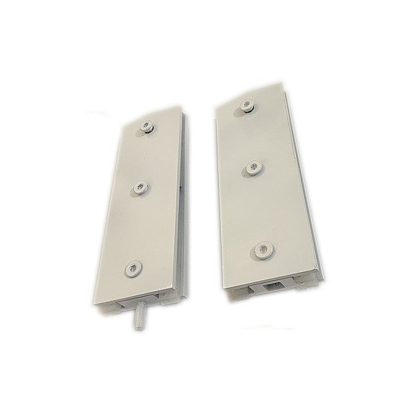 Kit Dobradicas jumbo sup.+ inf. pivotante zamak - Branco