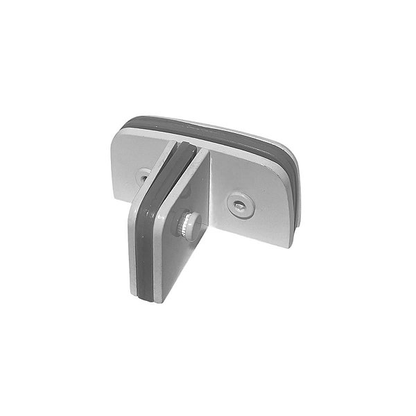 1308 - Suporte com miolo para união de 3 vidros - Branco