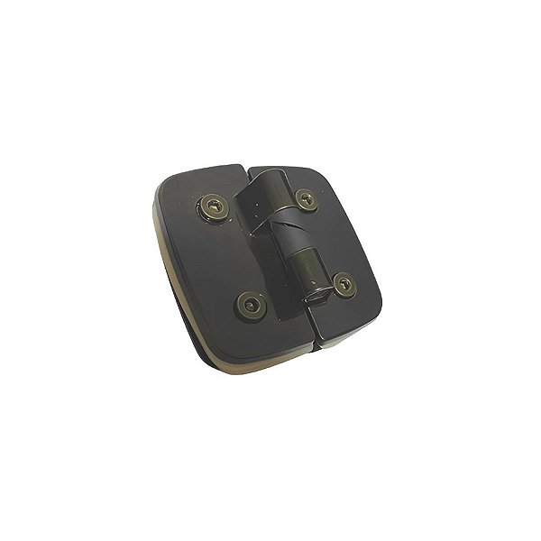 1129 - Dobradiça dupla automática v/v para porta de vidro temperado blindex Bronze