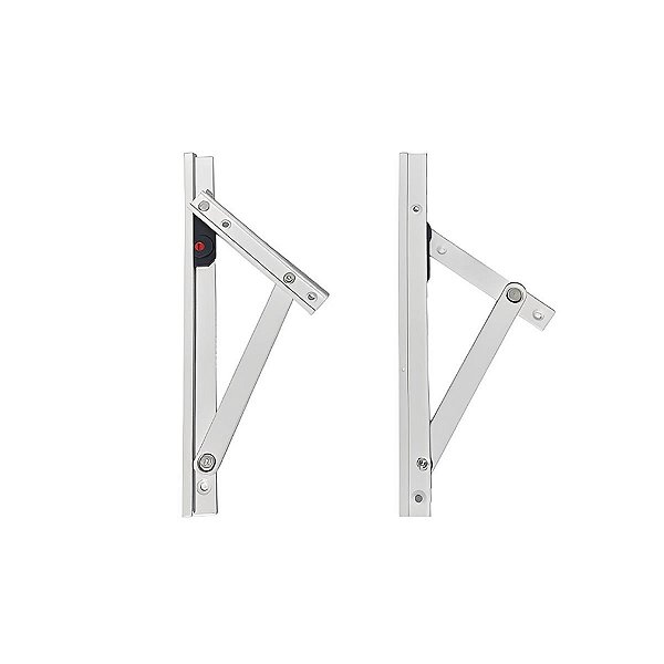 BRA 355 - Braço articulado janela maxim-ar linha 25 - Branco