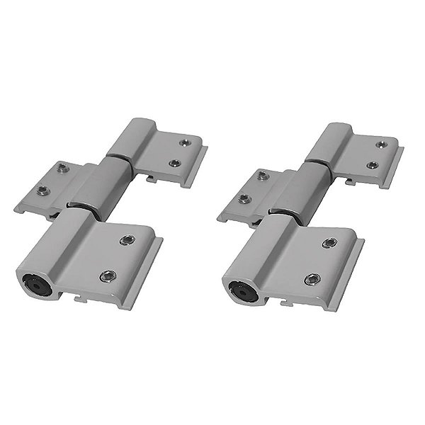 DOB 690T - Dobradiça tripla para porta de alumínio linha 25 Fosco - 02un
